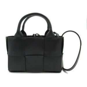 Bottega Veneta Candy Arco Tote Shoulder Bag Lambskin Leather Black